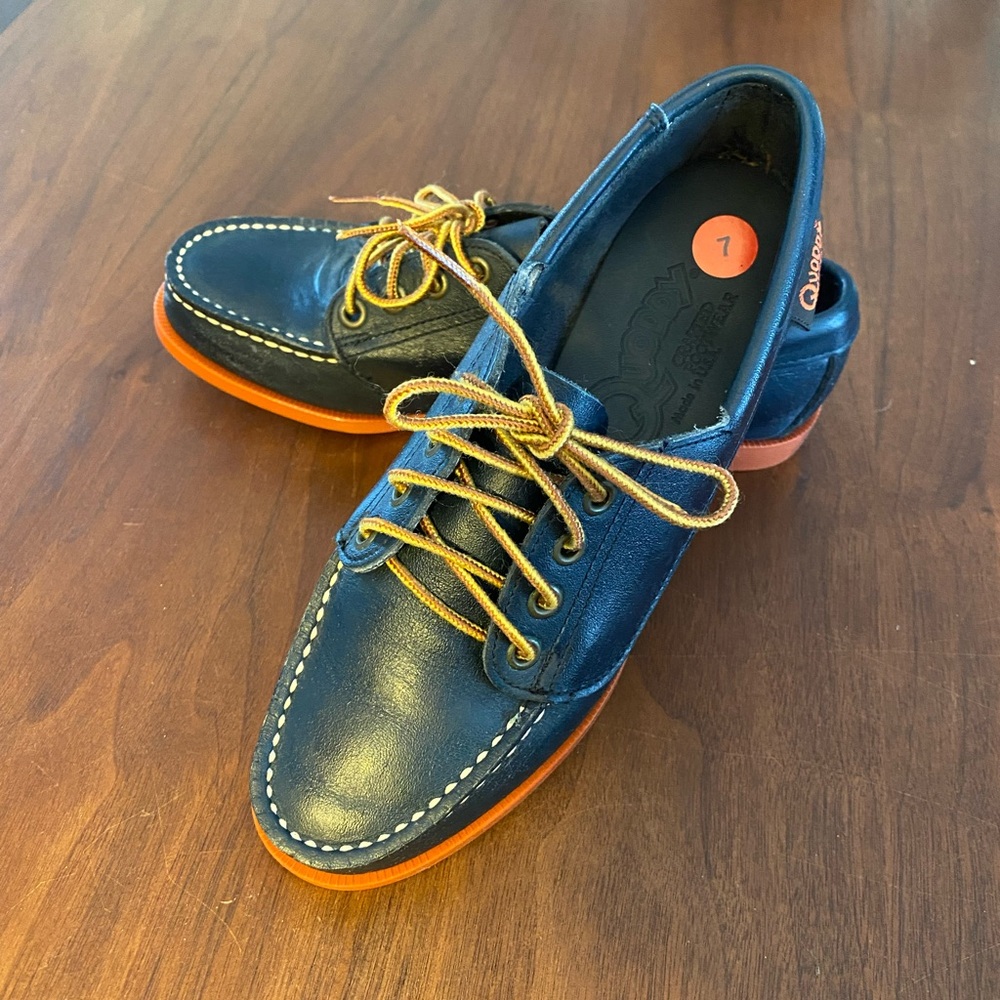 NWOT Quoddy Never Used Vintage Moc Toe Boat Shoes - Picture 3 of 9